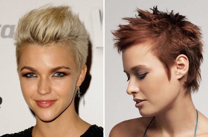 Hair styling for short hair at home - fashionable and original, photo