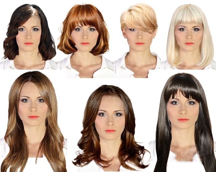 Women's haircuts for medium hair length. Photos, titles, front and back views