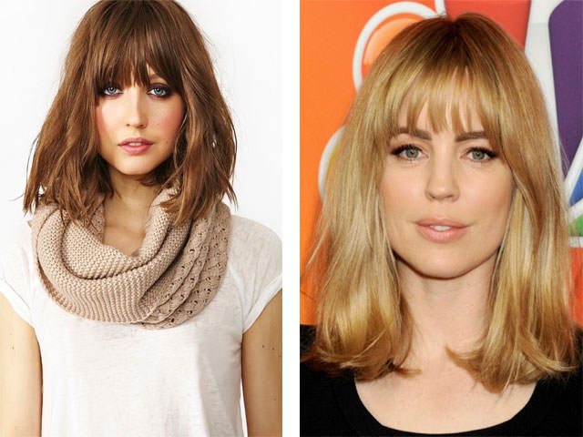 Women's haircuts for medium hair length. Photos, titles, front and back views