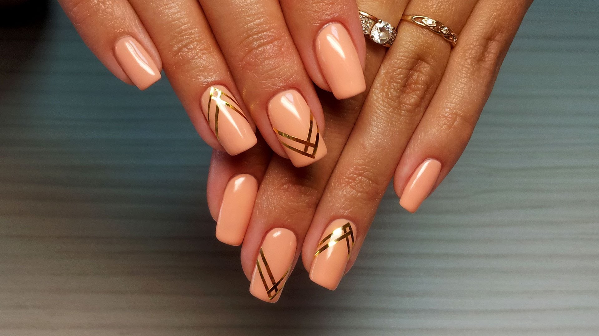 Nail design with tape for short and long nails. Photos, ideas with rhinestones, scotch tape. Master class: how to make a manicure with gel polish