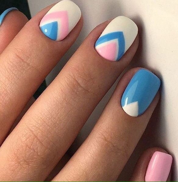 Nail design with tape for short and long nails. Photos, ideas with rhinestones, scotch tape. Master class: how to make a manicure with gel polish