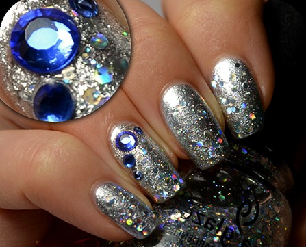 Design with rhinestones on the nails. Photos on the hands, feet, how to properly and beautifully fix the gel with varnish. Ideas and novelties of manicure