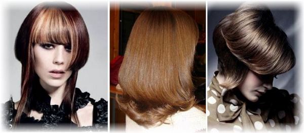 Graduated bob for medium hair. Photo of a bob with bangs, an elongated bob, bob, with volume on the top