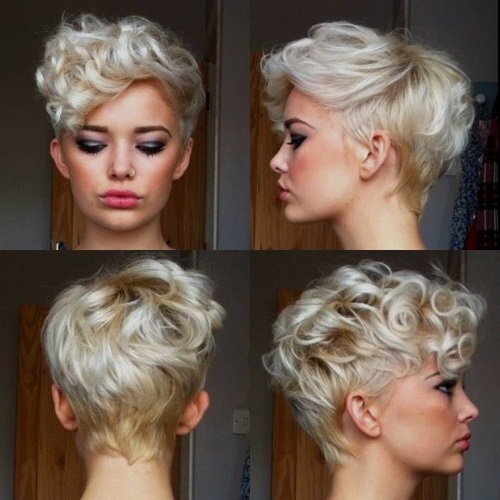 Perm for short hair: large curls, root, wet, light vertical, for hair volume, modern, with and without bangs. A photo