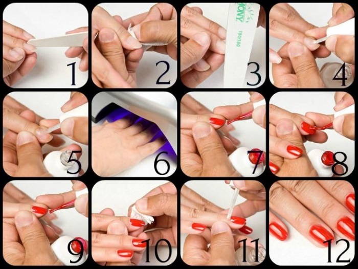 Come applicare lo smalto gel sulle unghie. Manicure con e senza lampada. Istruzioni, novità e idee, foto