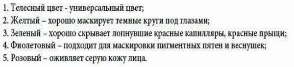 How to use correctors for the face: palettes of 6 or more colors, step-by-step application of liquid correctors and a pencil with photos and videos
