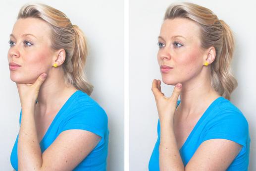 How to remove a double chin at home. Exercises for men, women, thin girls in a short time