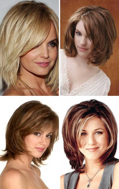 Cascade for short hair. Photo haircuts front and back, with bangs and without, styling for a round, oval, square face