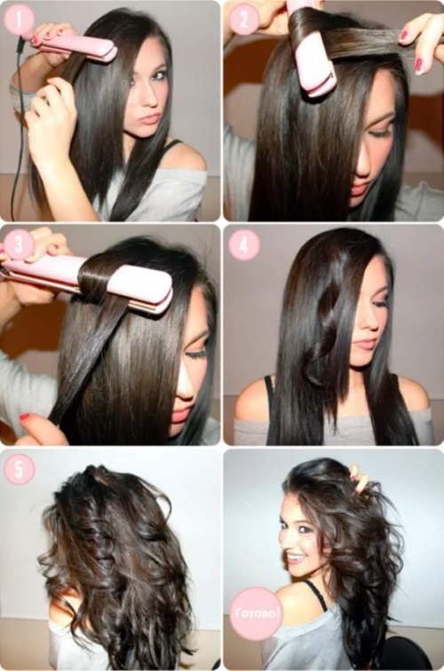 Beautiful hairstyles for short hair. Fast and easy styling in 5 minutes