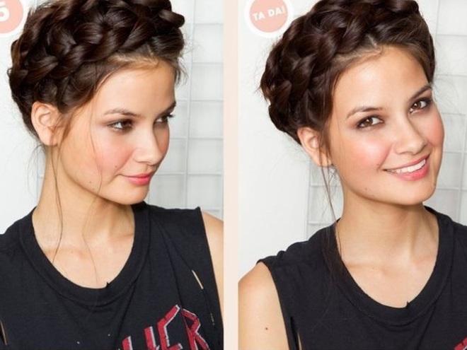 Beautiful hairstyles for short hair. Fast and easy styling in 5 minutes