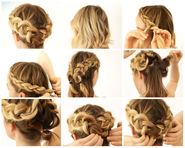 Beautiful hairstyles for short hair. Fast and easy styling in 5 minutes