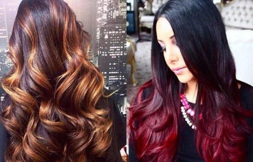 Creative hair coloring. New for medium, short and long hair. A photo