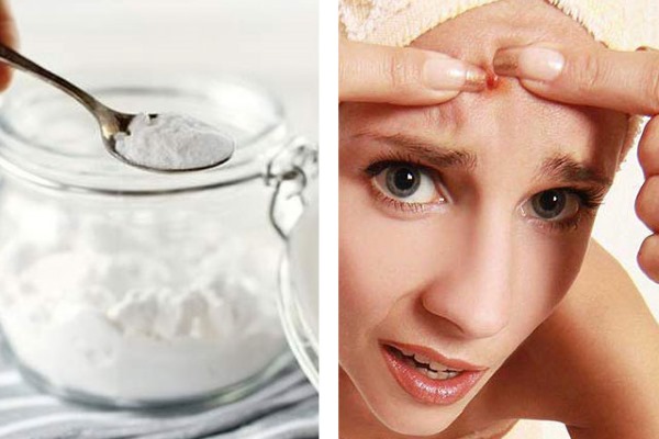 Face mask with baking soda for wrinkles, acne, blackheads, age spots. Recipes and home use