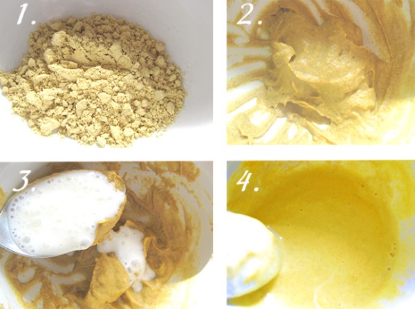 Dry mustard hair masks. Recipes for hair growth and hair loss, with oils, sugar, vitamins