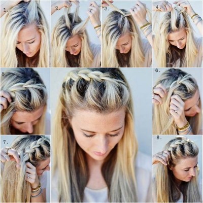 Weaving braids for medium hair for yourself and for children: beautiful, voluminous. Step-by-step instructions with photos for beginners