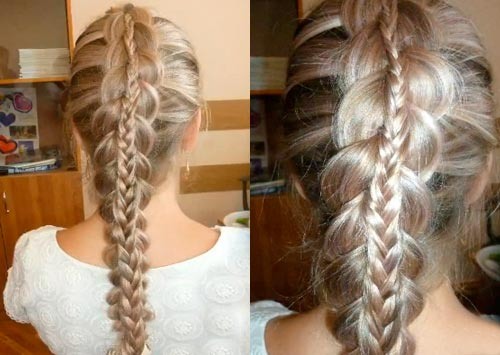 Weaving braids for medium hair for yourself and for children: beautiful, voluminous. Step-by-step instructions with photos for beginners