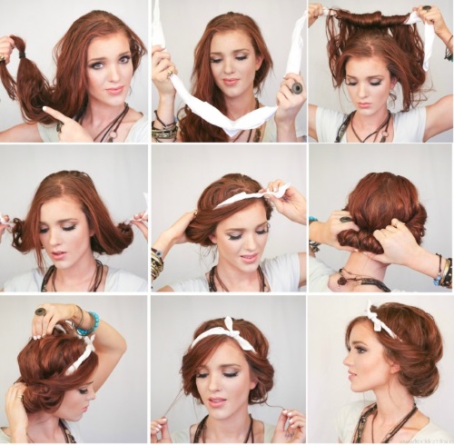 Hairstyles for medium hair for a celebration. DIY beautiful styling ideas in stages, with and without bangs. A photo