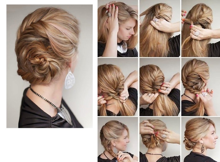 Beautiful hairstyles for long and medium hair with your own hands. Who is suitable, how to do it. Step-by-step instructions with photos and videos