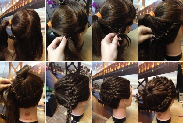 Hairstyles for medium hair for a celebration. DIY beautiful styling ideas in stages, with and without bangs. A photo