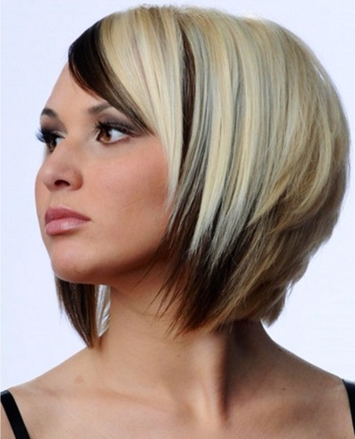 Light hair coloring. Photo for short, medium hair, natural color