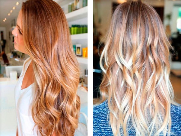 Light hair coloring. Photo for short, medium hair, natural color