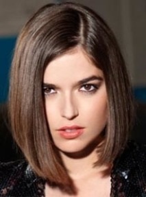 Elongated bob for long and medium hair: even, with elongated front strands, with and without bangs