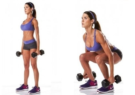 Exercises for slimming the abdomen and sides with dumbbells, a ball, breathing. Video