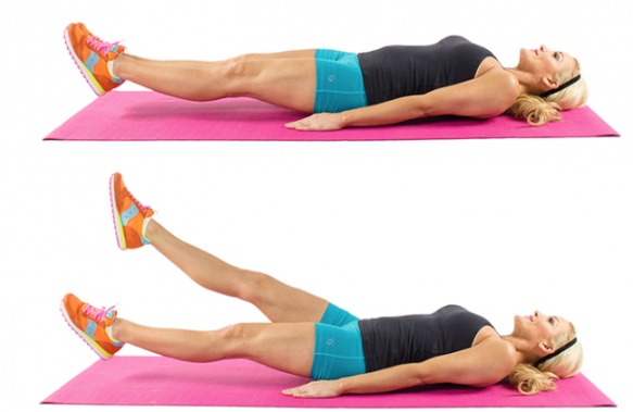 Exercises for slimming the abdomen and sides with dumbbells, a ball, breathing. Video