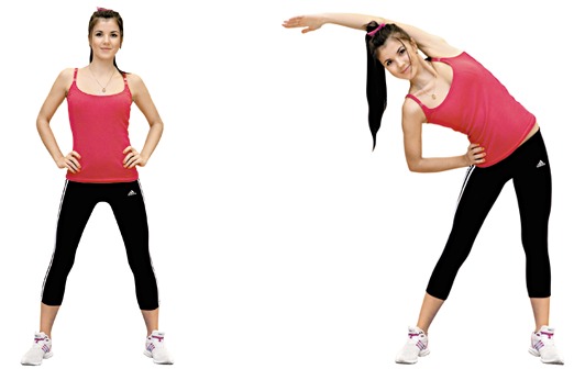 Exercises for slimming the abdomen and sides with dumbbells, a ball, breathing. Video