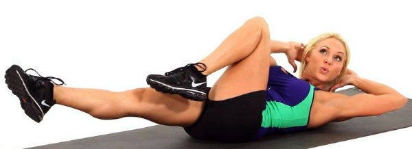 Exercises for slimming the abdomen and sides with dumbbells, a ball, breathing. Video