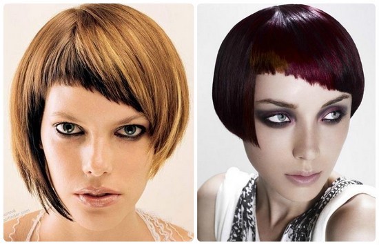 Asymmetric haircuts for women for short hair for a round face, oval, triangular. Photo, front and back views