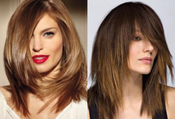 Bangs 2020 for medium hair: oblique, torn, beautiful, short, cascade, asymmetry. Fashion trends with photos