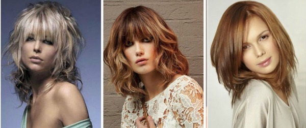 Bangs 2020 for medium hair: oblique, torn, beautiful, short, cascade, asymmetry. Fashion trends with photos