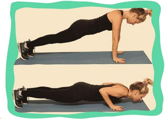 How to pump up the pectoral muscles at home for a girl with dumbbells, push-ups, on the horizontal bar. Training program for a week, a month