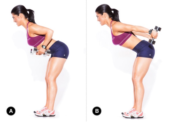 How to pump up your back at home and in the gym for a girl. Exercises with a barbell, dumbbells, on a horizontal bar and without, with your own weight