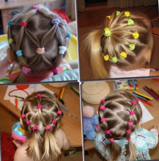 Belle acconciature con capelli corti per ragazze a scuola, all'asilo, semplici in 5 minuti, trecce, istruzioni con foto