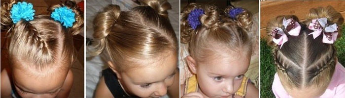 Beautiful hairstyles with short hair for girls to school, kindergarten, simple in 5 minutes, braids, instructions with photos