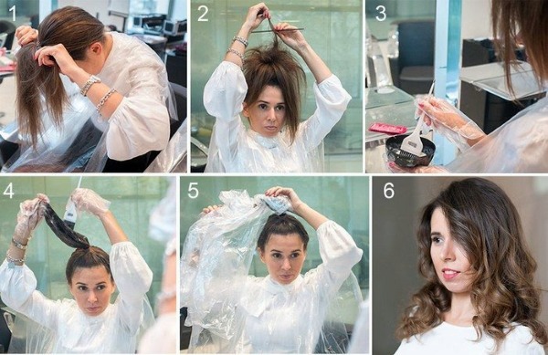 Balayage per capelli biondi di media lunghezza, corti, lunghi, tecnica di tintura con oscuramento, foto