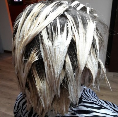 Balayage for medium-length blonde hair, short, long, dyeing technique with darkening, photo