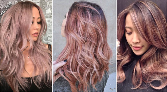 Ash pink hair color. Who suits, how to choose, to get the desired shade, colors and tonics, ombre technique, coloring the ends and blond. A photo