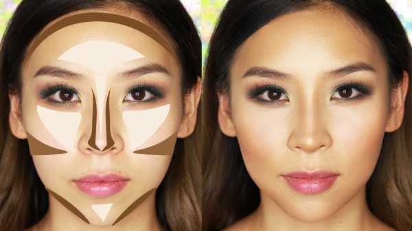 The sequence of applying makeup on the face. Step by step instructions with photos and pictures. Contouring lessons for beginners