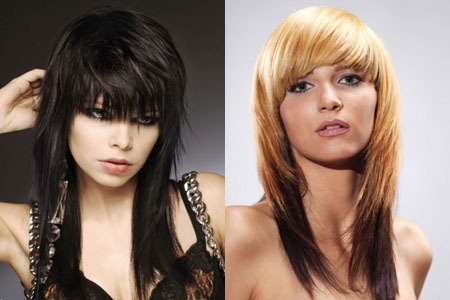 Stylish haircuts for women for long hair by face type, with and without bangs. New items 2020, photo