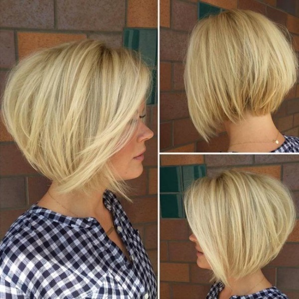 Fashionable women's haircuts in 2020 for short hair. Photo, front and back views