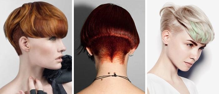 Fashionable women's haircuts in 2020 for short hair. Photo, front and back views