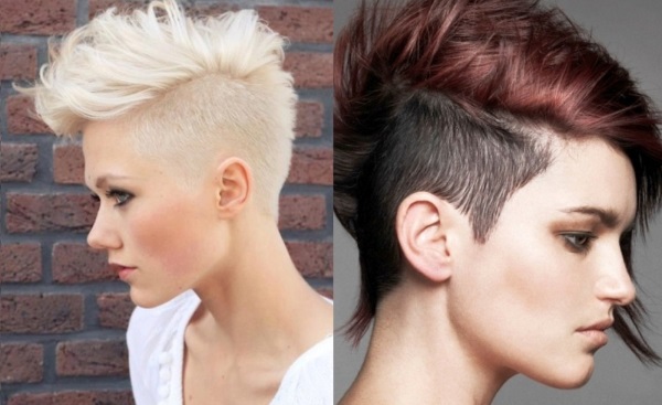 Fashionable women's haircuts in 2020 for short hair. Photo, front and back views