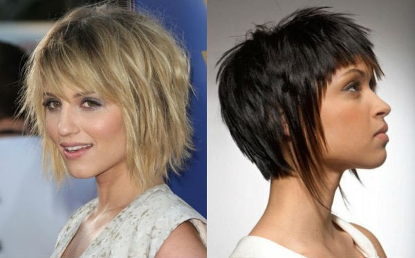 Fashionable women's haircuts in 2020 for short hair. Photo, front and back views