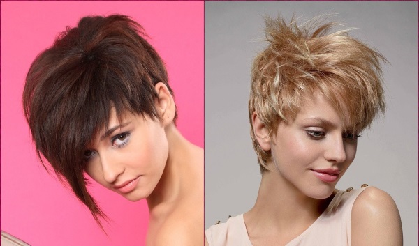 Fashionable women's haircuts in 2020 for short hair. Photo, front and back views