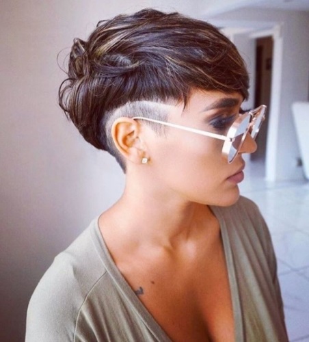 Fashionable women's haircuts in 2020 for short hair. Photo, front and back views