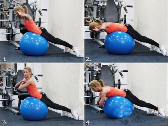 Exercises for the spine on a ball according to Bubnovsky, with osteochondrosis and hernia of the lumbar spine