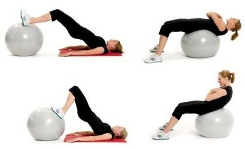 Exercises for the spine on a ball according to Bubnovsky, with osteochondrosis and hernia of the lumbar spine